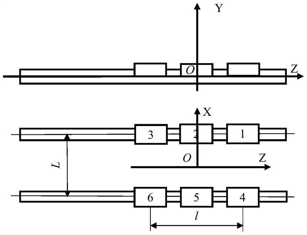 Rigidity design method for double-rail six-sliding-block rolling guide rail pair