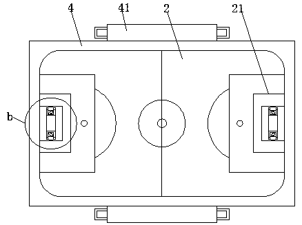 A soccer robot kicking device