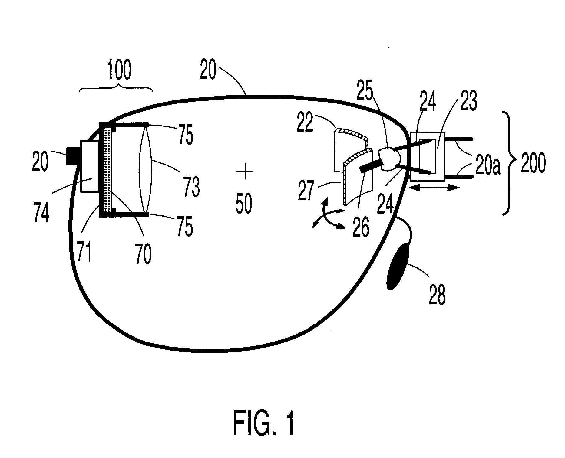 Head-mounted virtual display apparatus for mobile activities