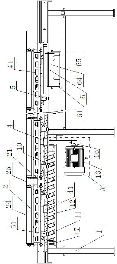 Express sorting machine comprising cam and worm for driving