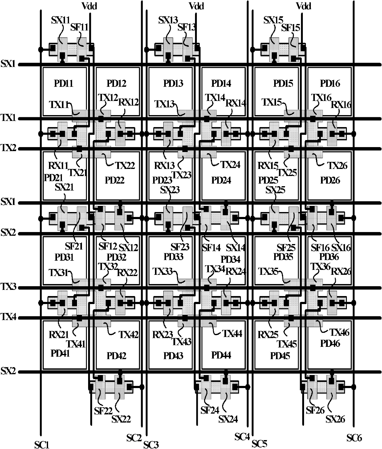 CMOS (Complementary Metal Oxide Semiconductor) image sensor pixel and control time sequence thereof