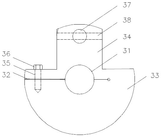 Pump body inner ring hole machining device and process