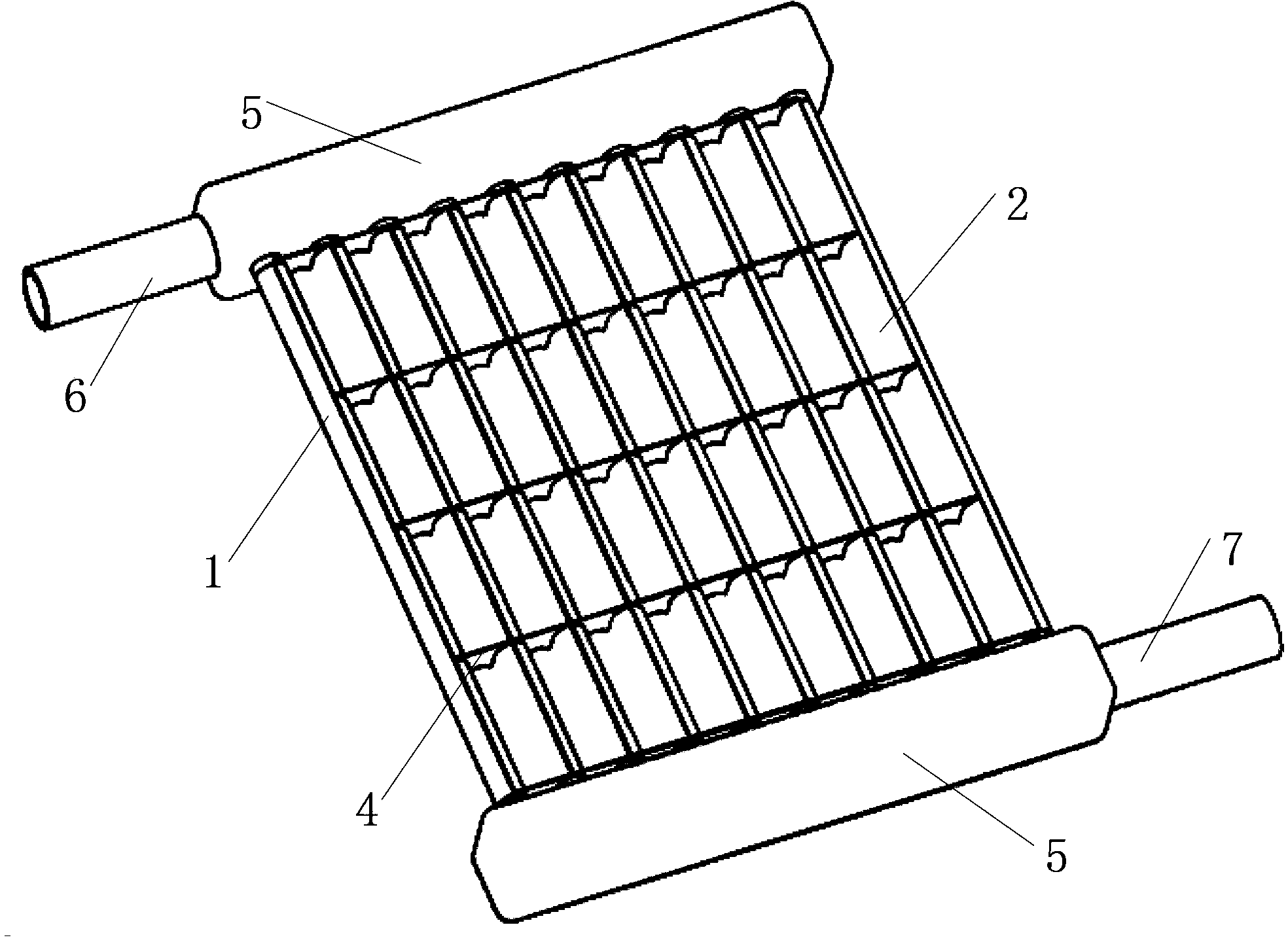 Parallel cavity type solar thermal collector