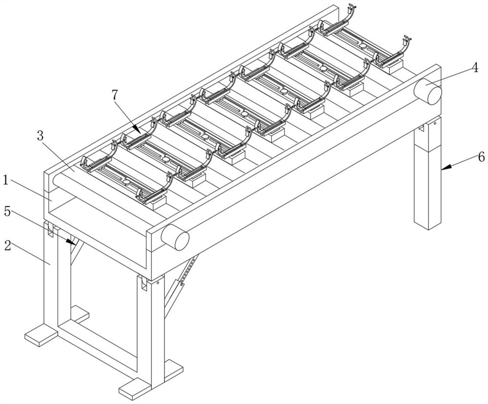 Conveying device for wood processing
