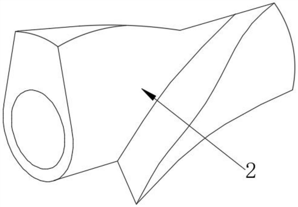 Novel paddle shape of stirring paddle of internal mixer