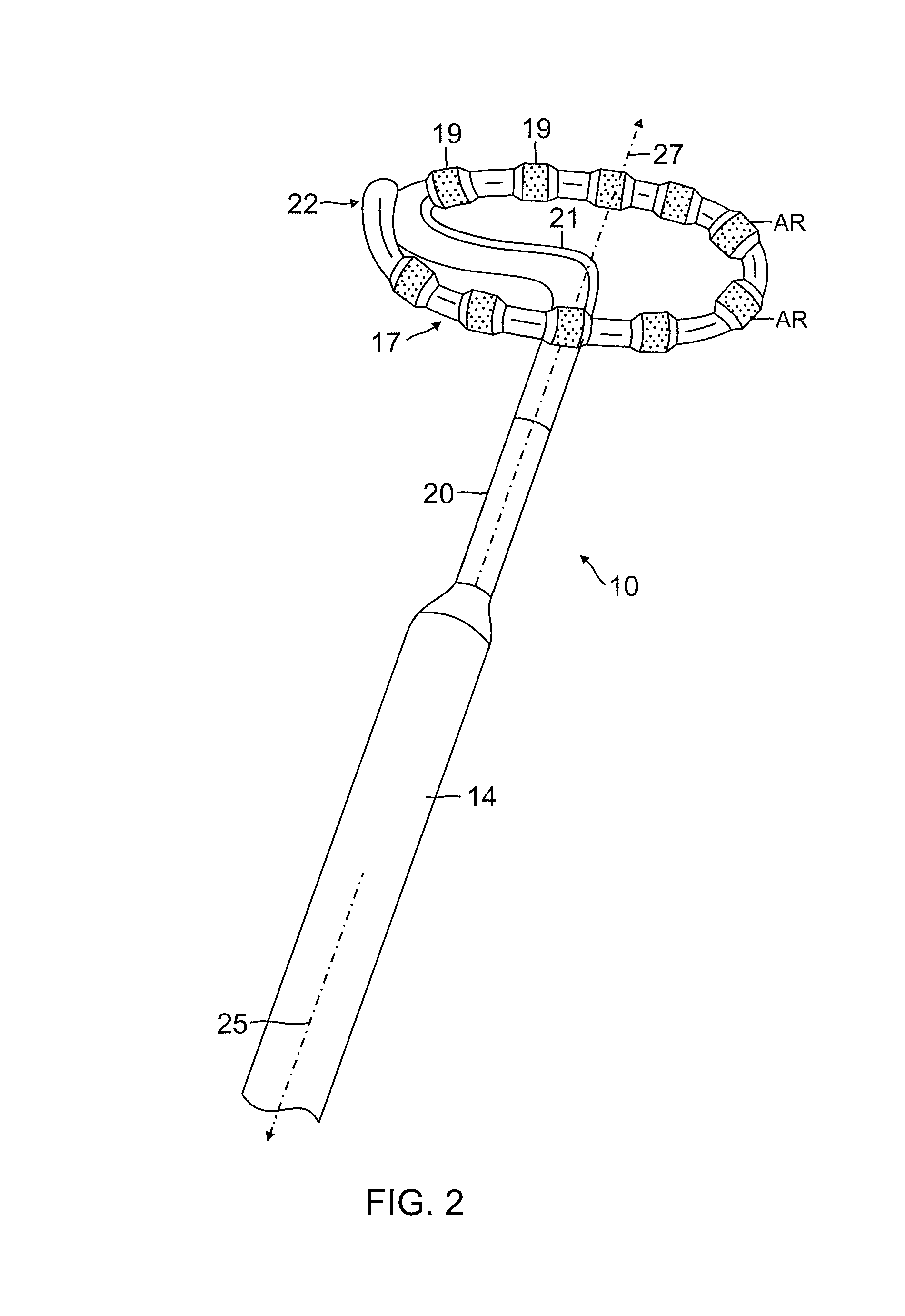 Catheter with variable arcuate distal section