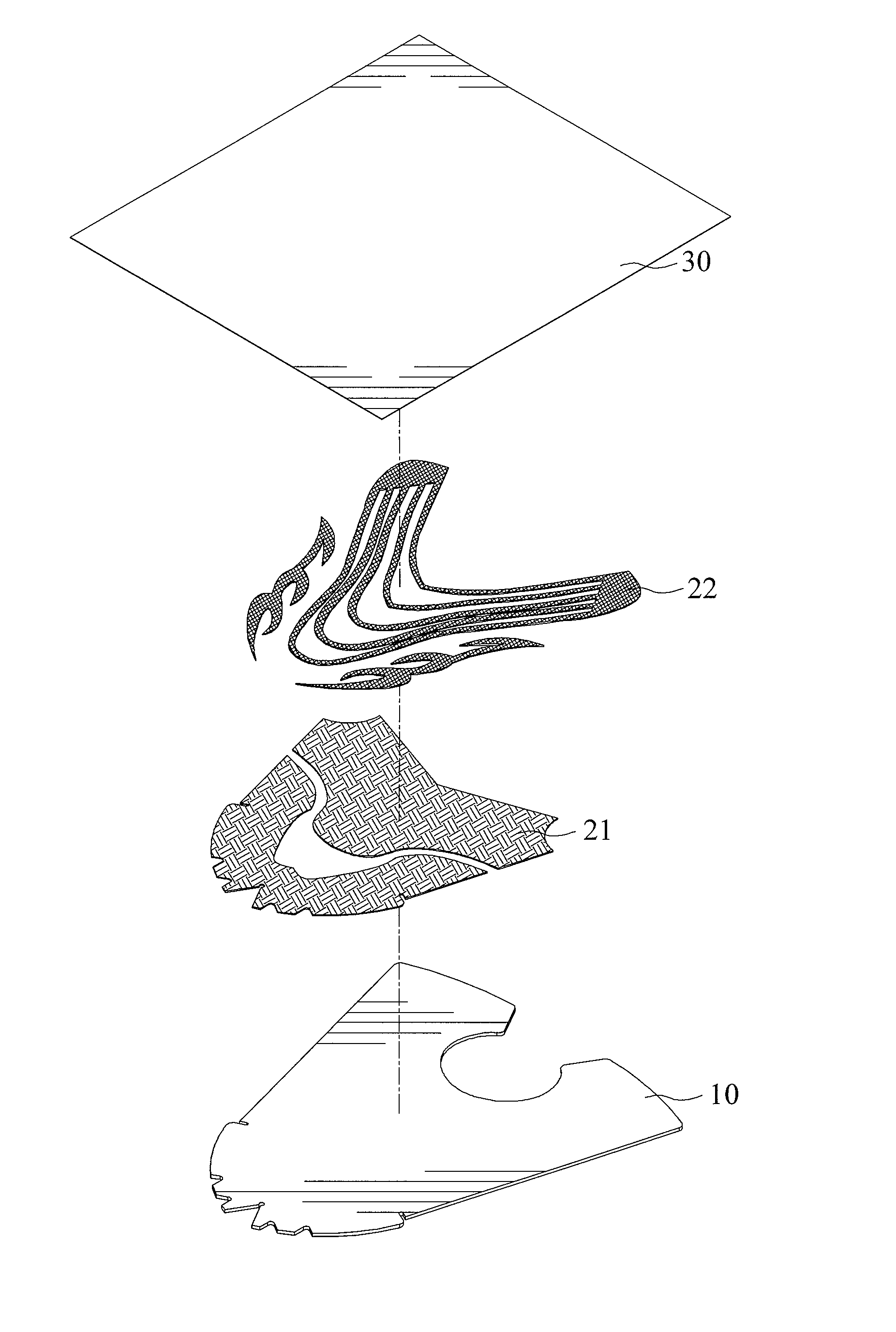 Multi-layer Decorating Element and Method of its Manufacture