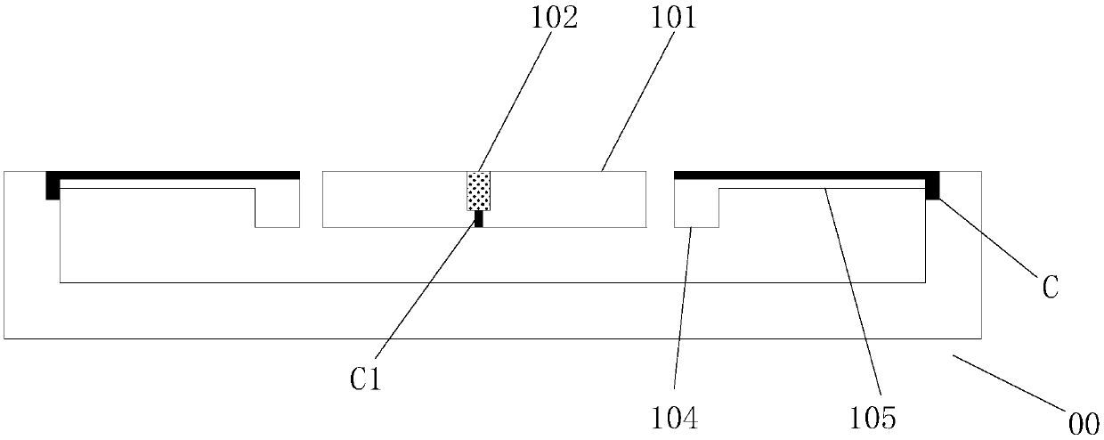 Infrared temperature image generating chip, device and method