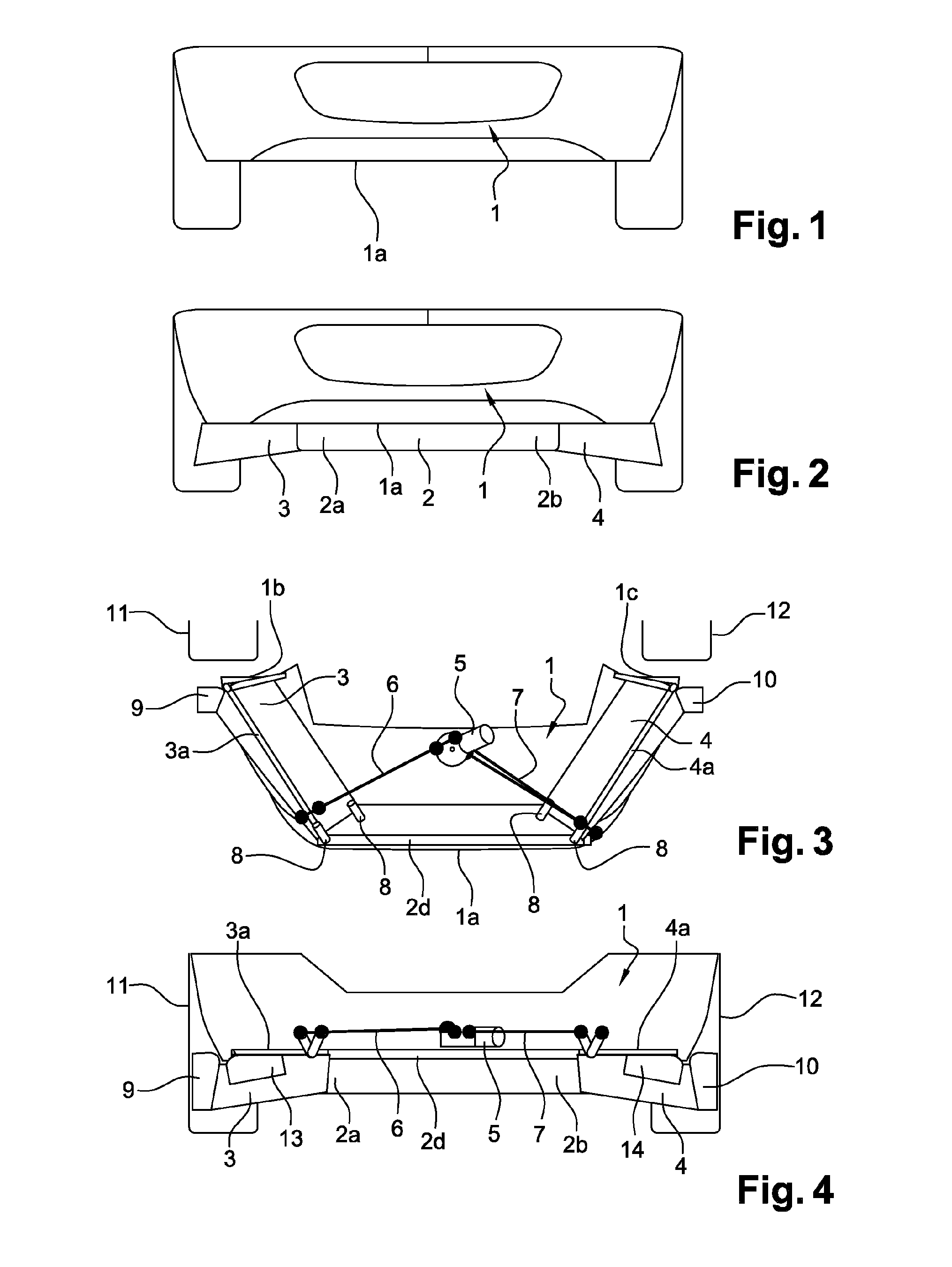 Deflector device and motor vehicle in which the front shield carries said deflector device