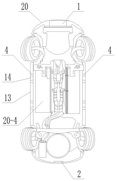 Vehicle-mounted heating system for separating and melting thick ice layer