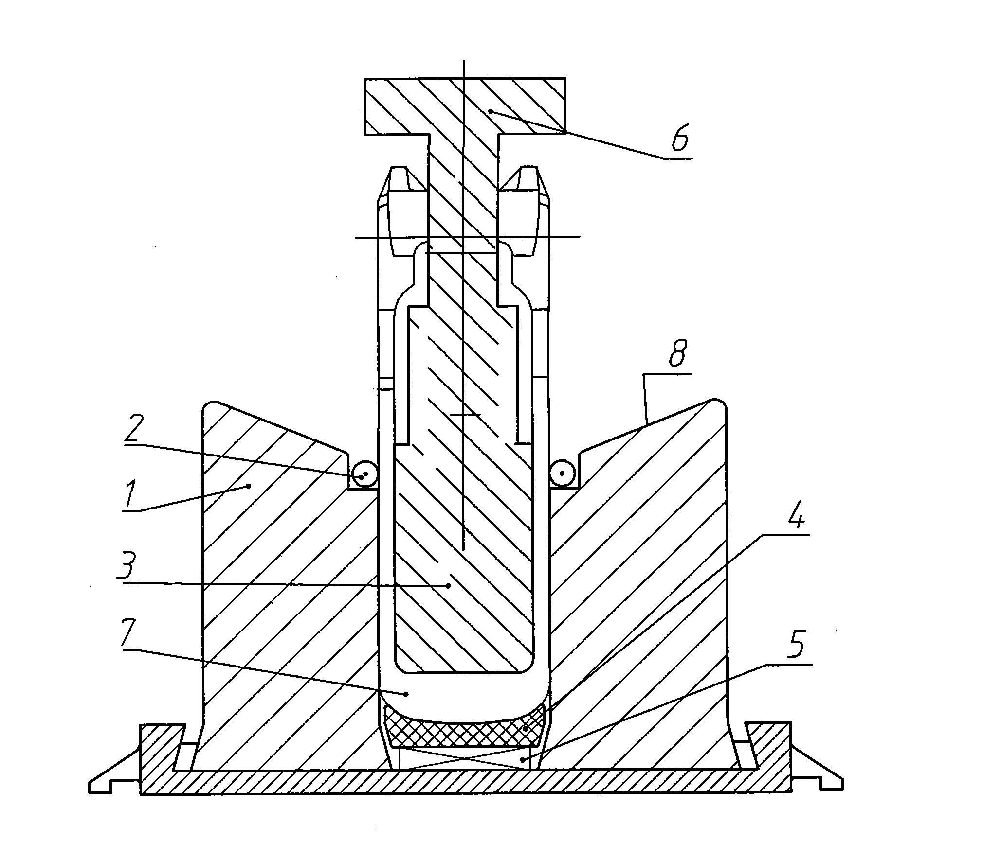 Bending forming method of railway van coupler yoke forge piece
