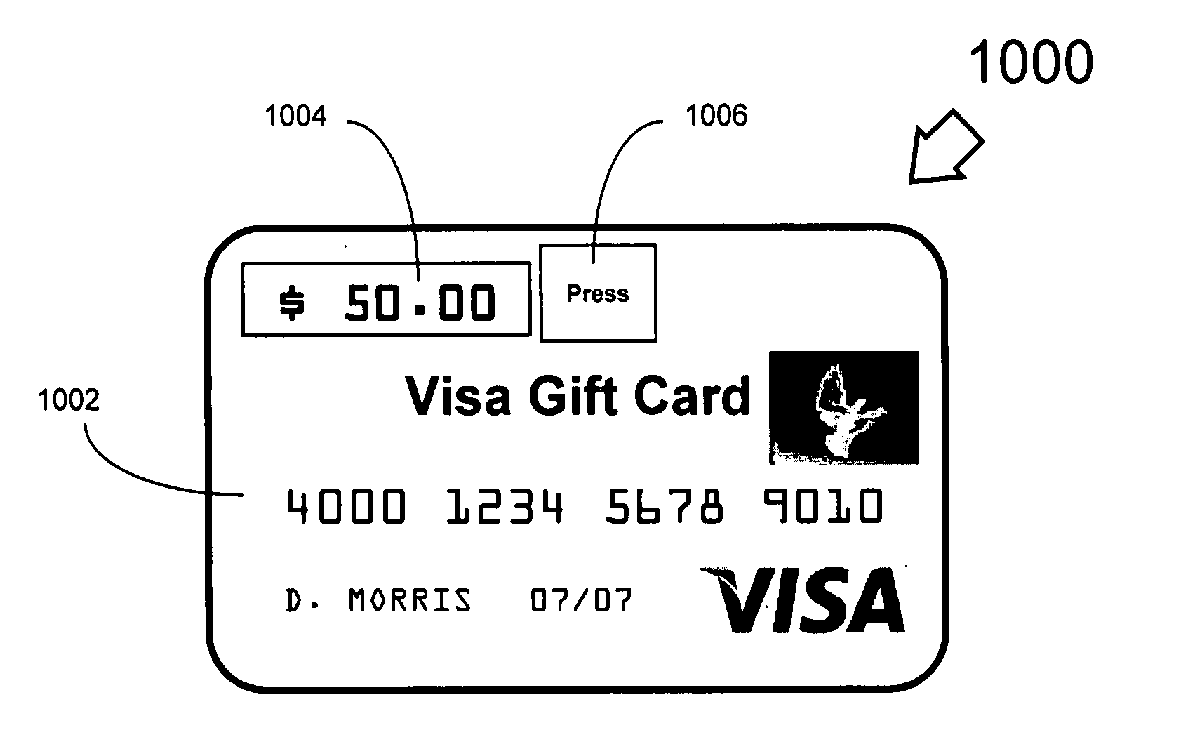 Real-time card balance on card plastic