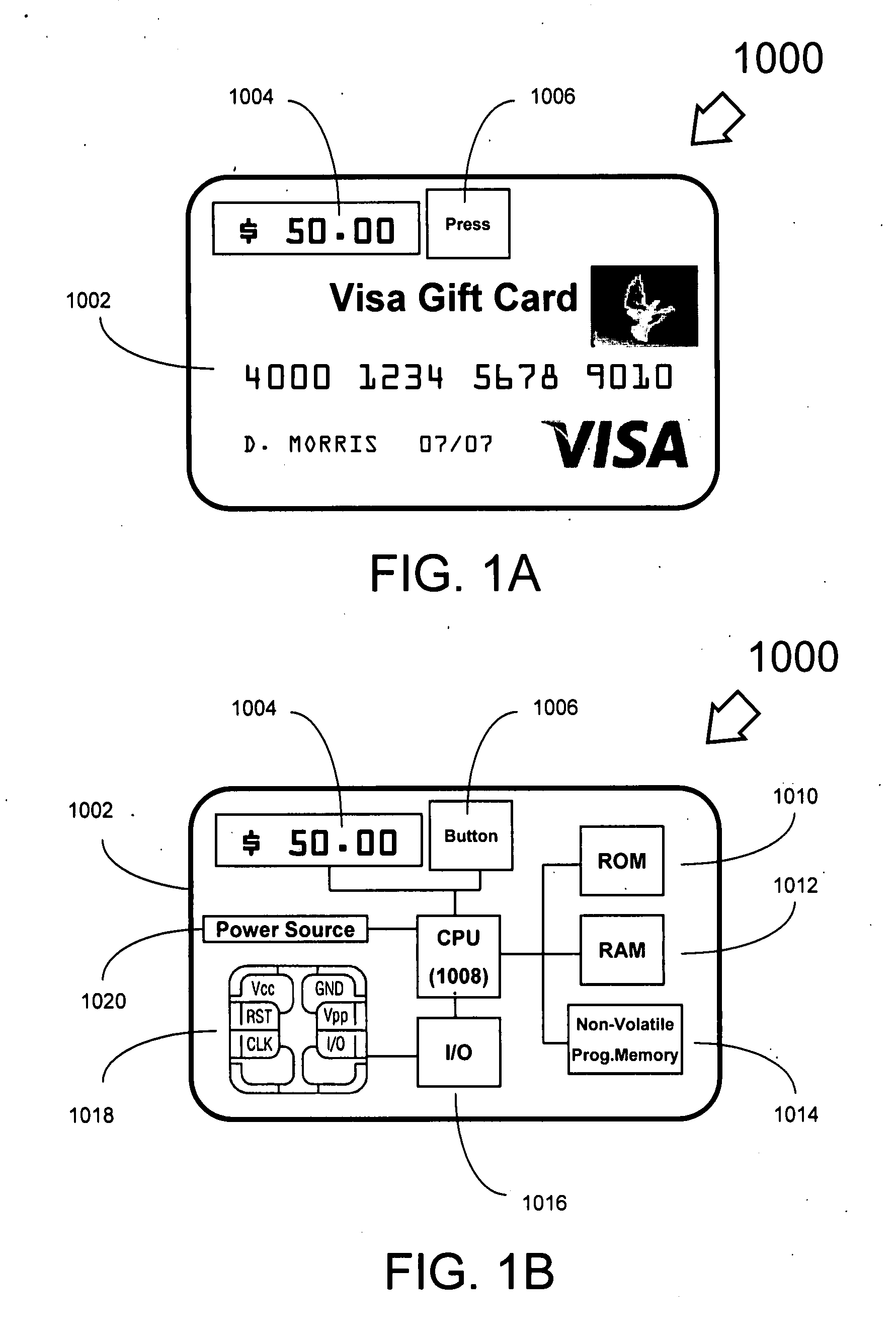 Real-time card balance on card plastic