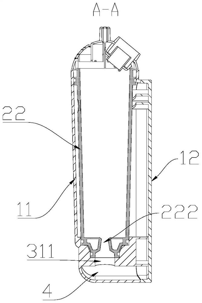 Urine collecting device for nephrology department