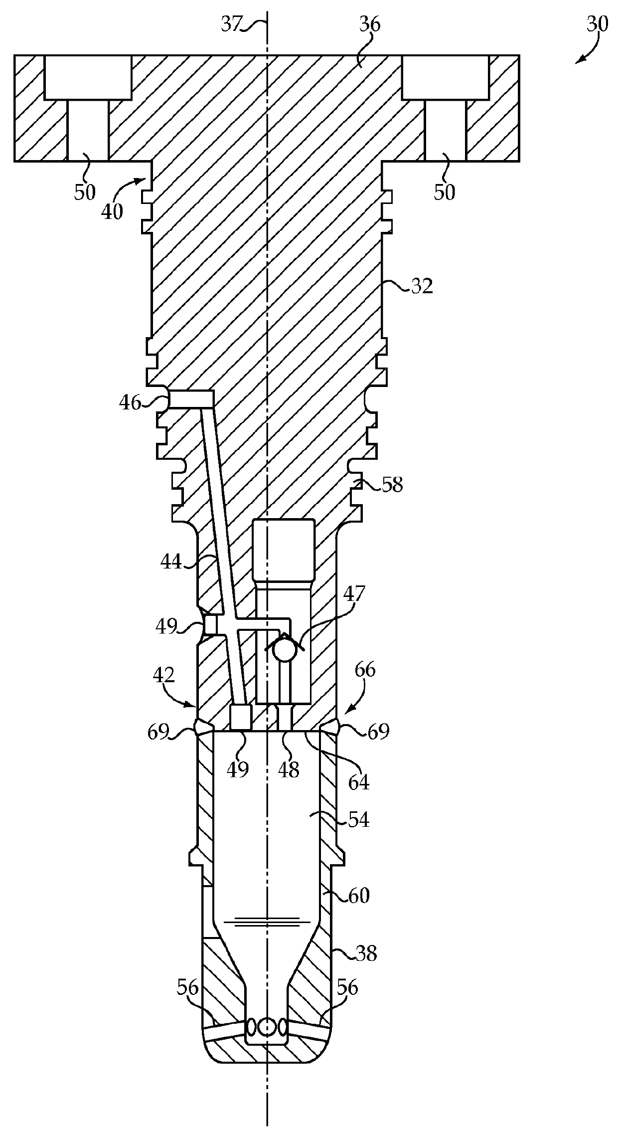 Prechamber ignition device for internal combustion engine, and method