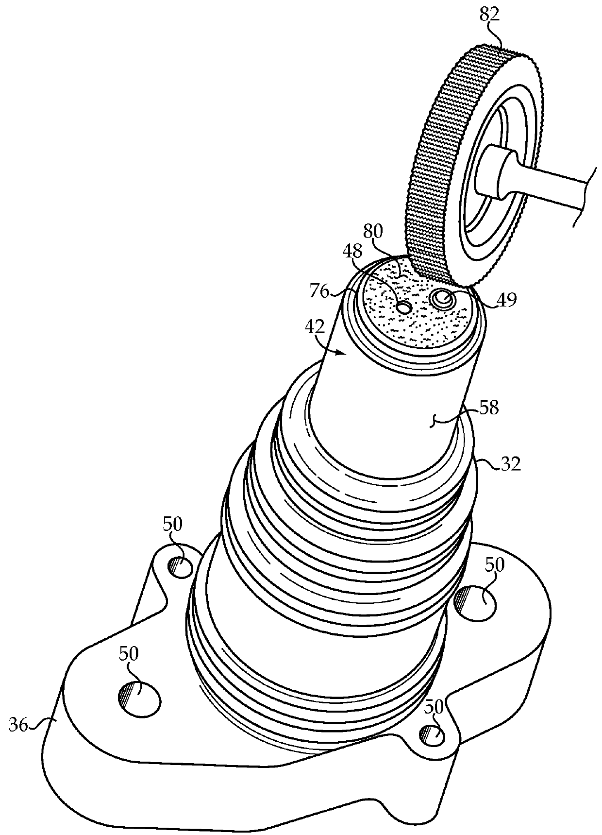 Prechamber ignition device for internal combustion engine, and method