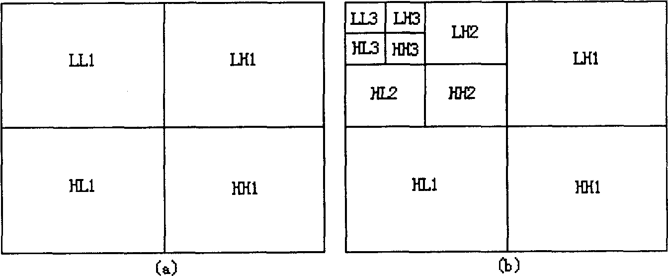 Video frequency compression encoding method for partitional arithmetics of three dimentional hierarchical tree sets