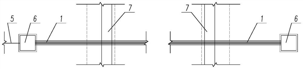 Underwater cable duct bank laying structure