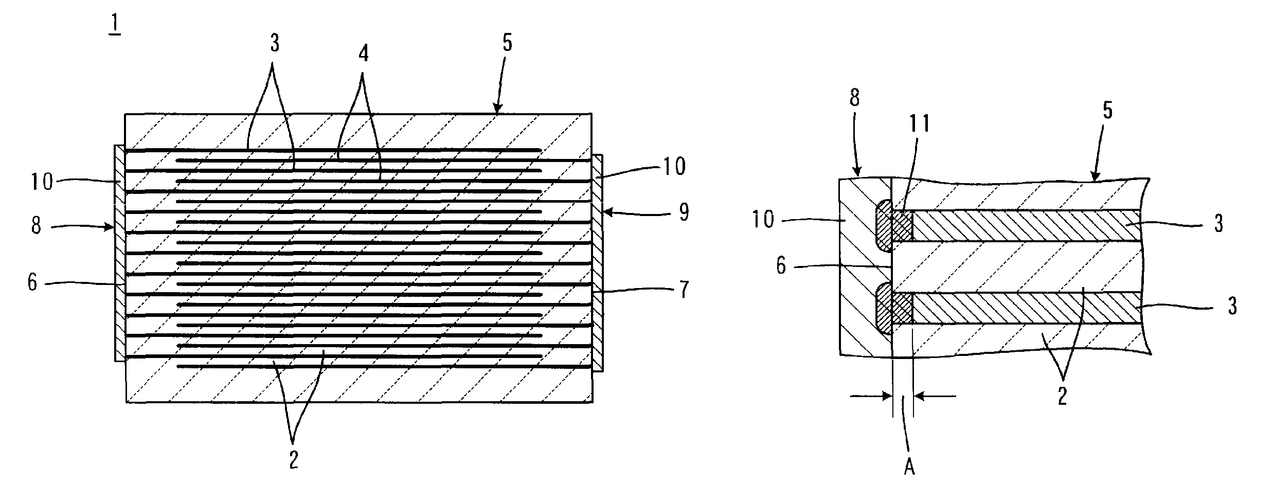 Multilayer electronic component including a counter diffusion layer