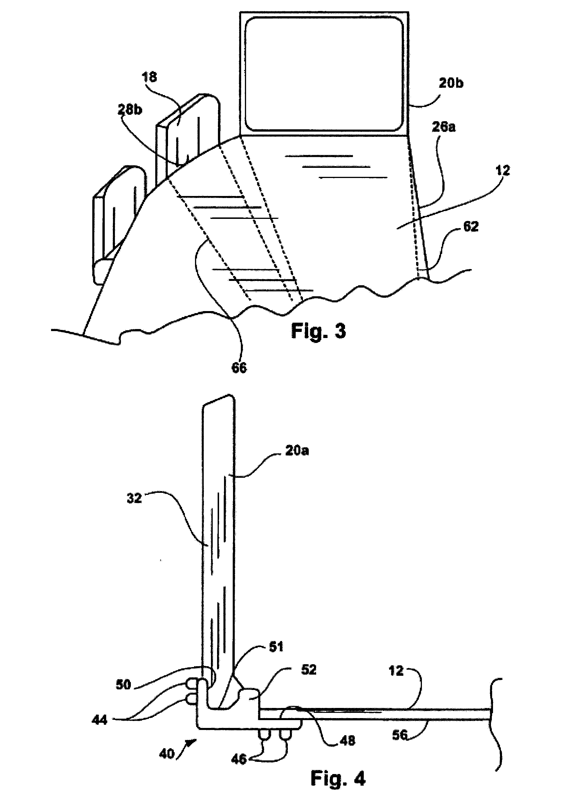 Multi-Use Conferencing Space, Table Arrangement and Display Configuration