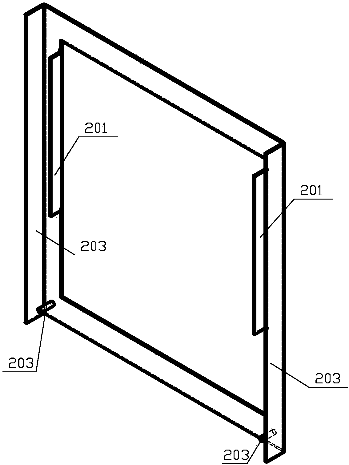 Self-positioning tool structure for assembling loop network switchgear cubicle instrument box
