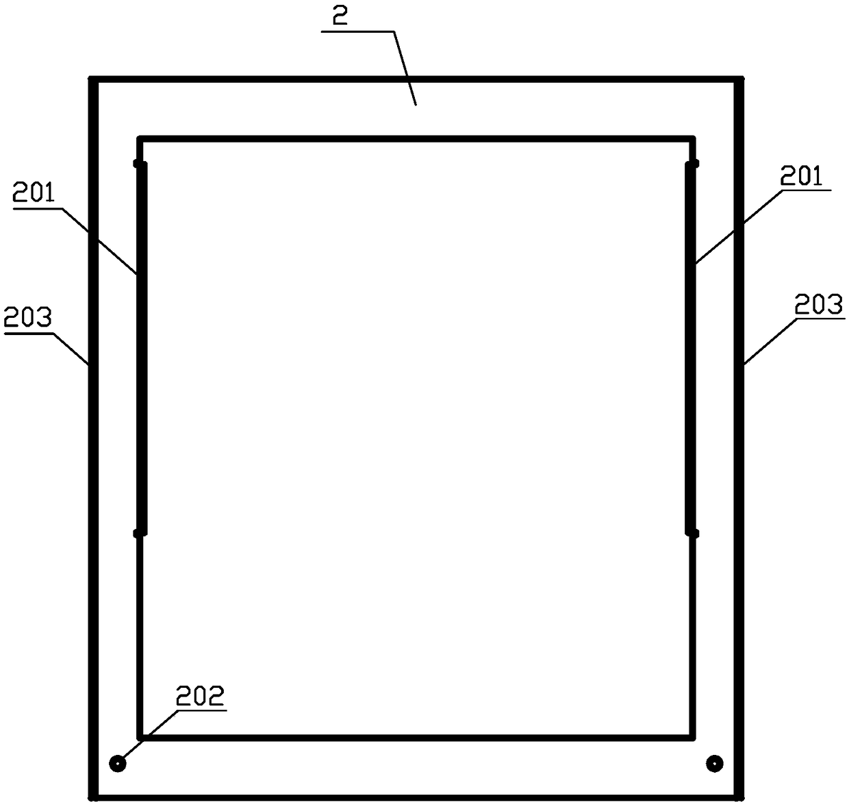 Self-positioning tool structure for assembling loop network switchgear cubicle instrument box