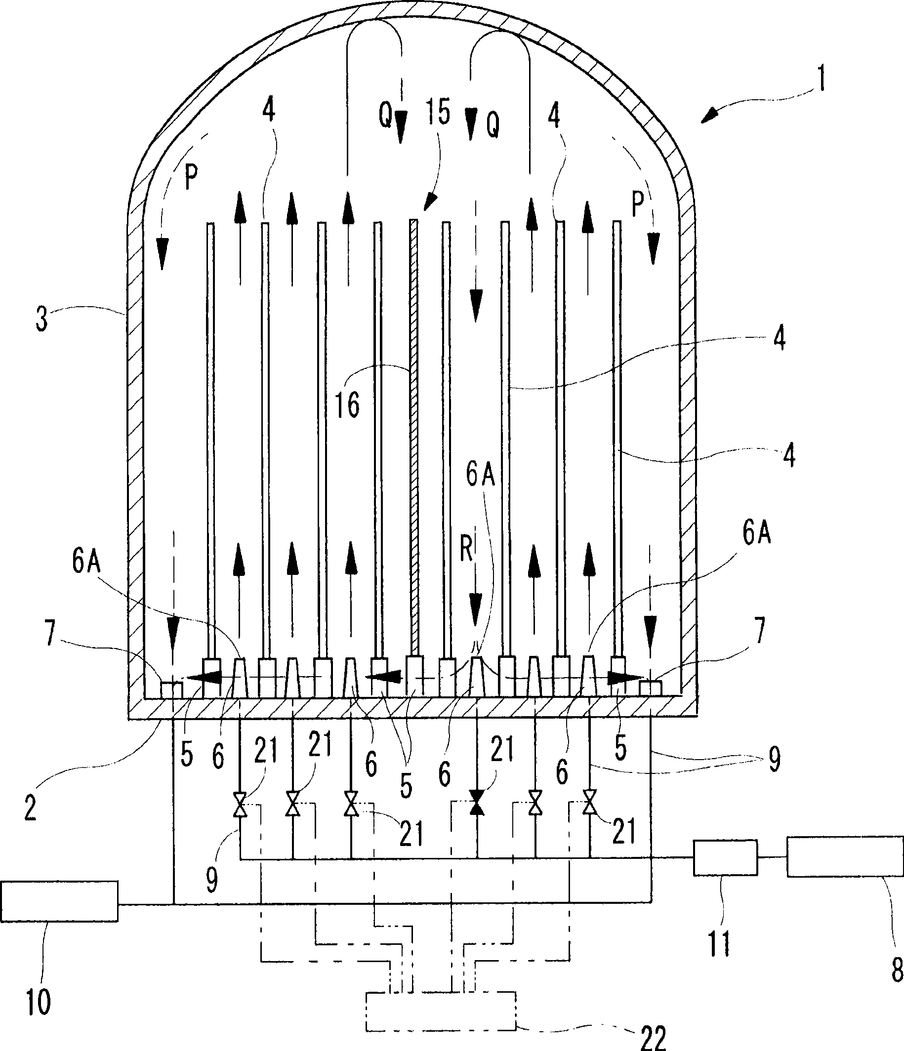 Polycrystalline silicon manufacturing apparatus and manufacturing method