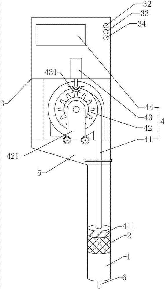 Handheld automatic device used for sucking and injecting fat and use method of device