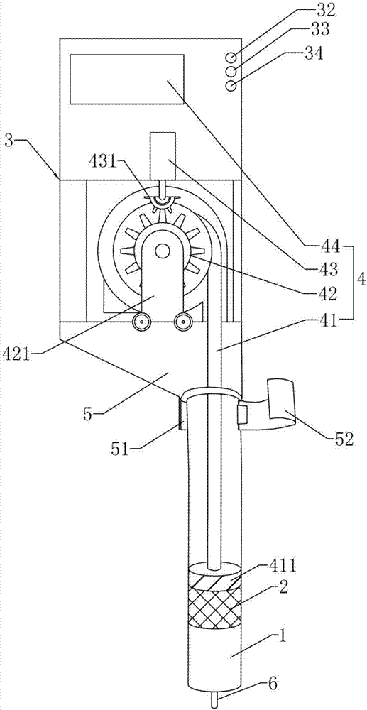 Handheld automatic device used for sucking and injecting fat and use method of device