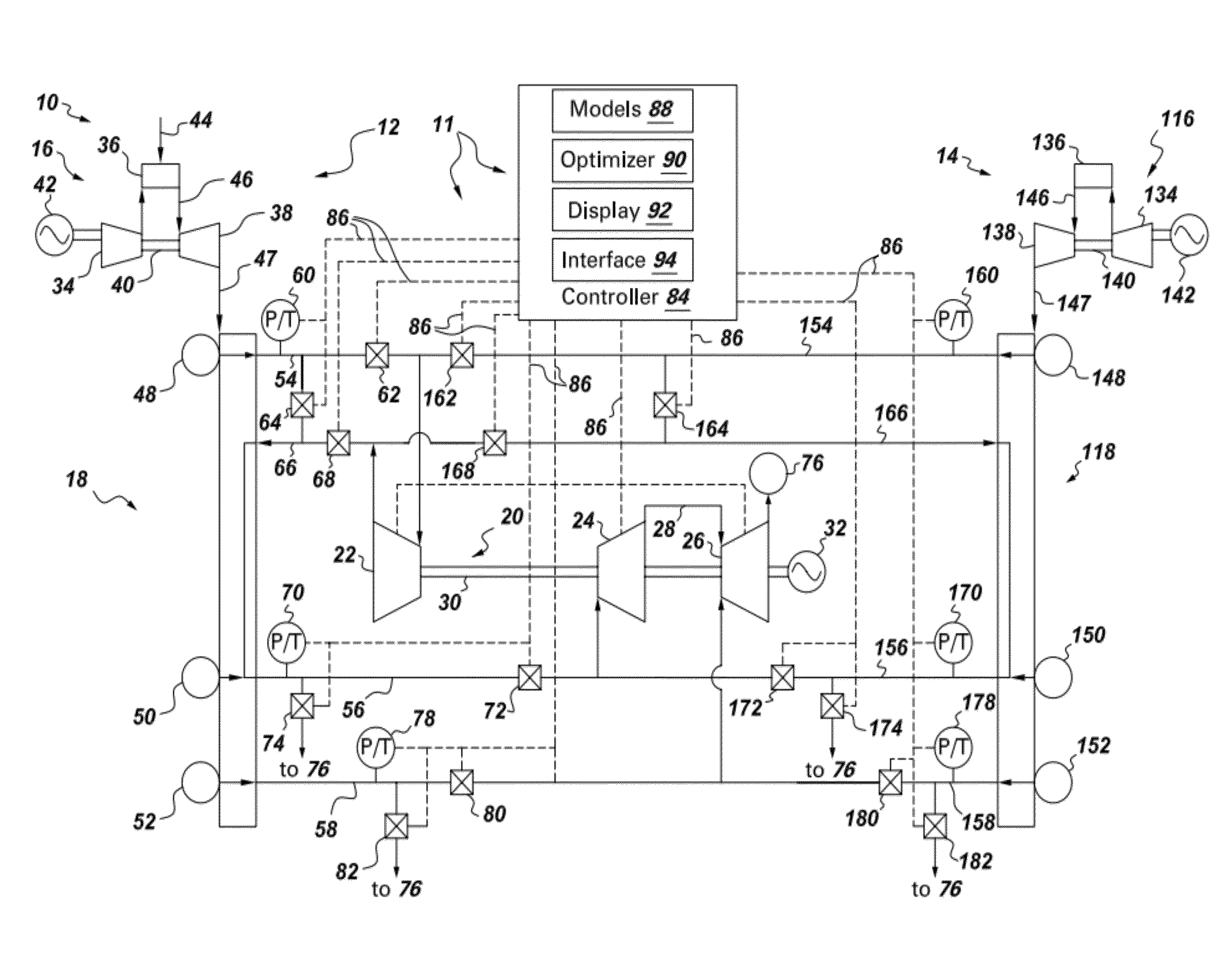 System for controlling input profiles of combined cycle power generation system
