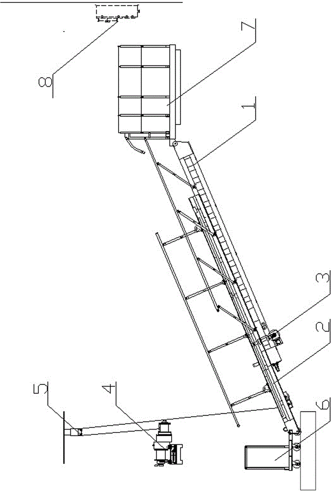 Automatic marine telescopic accommodation ladder