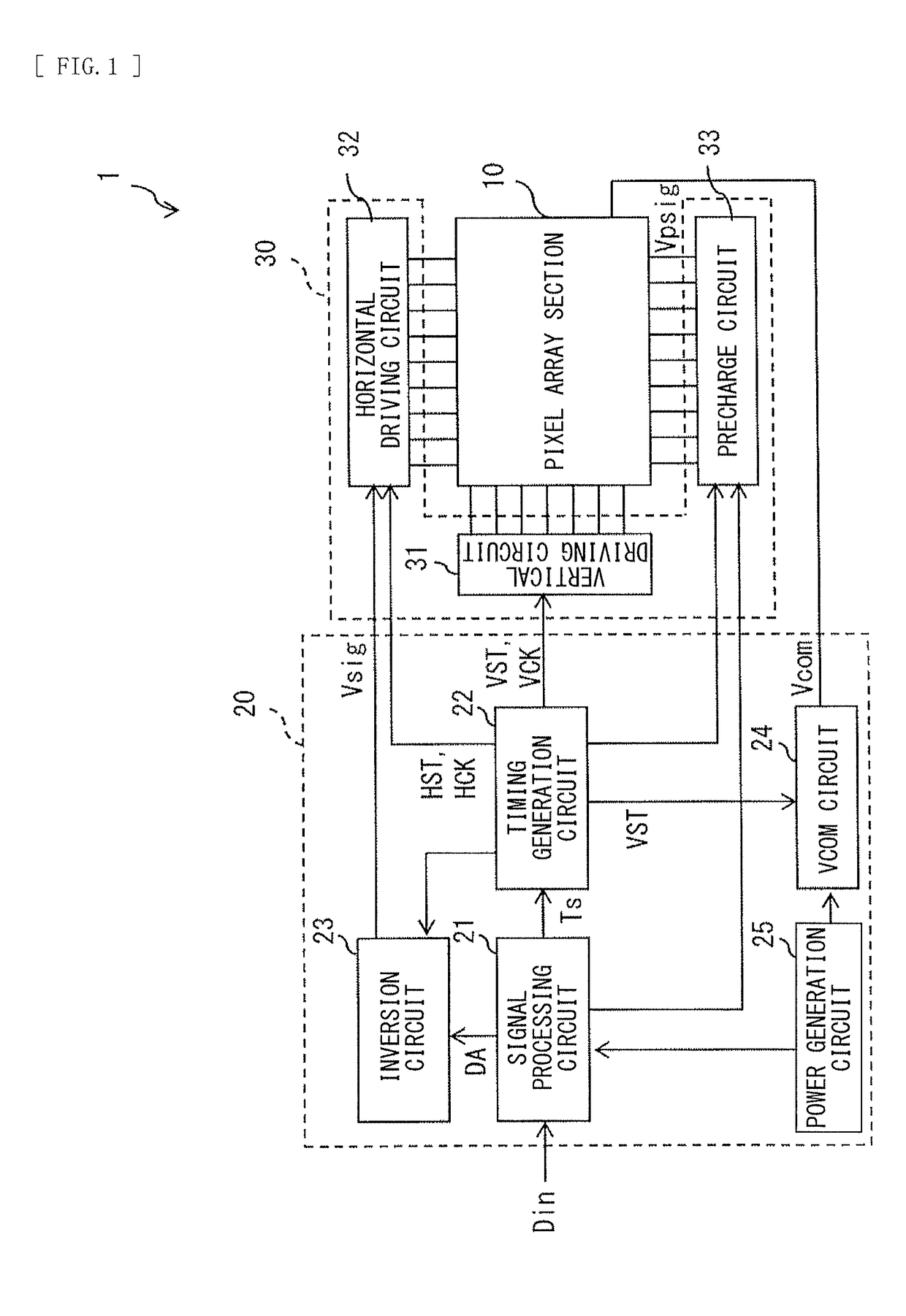 Display device, electronic apparatus, and projection display apparatus