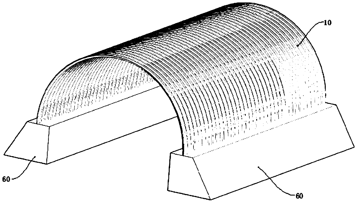 Ultrahigh fill corrugated steel arch structure and construction method