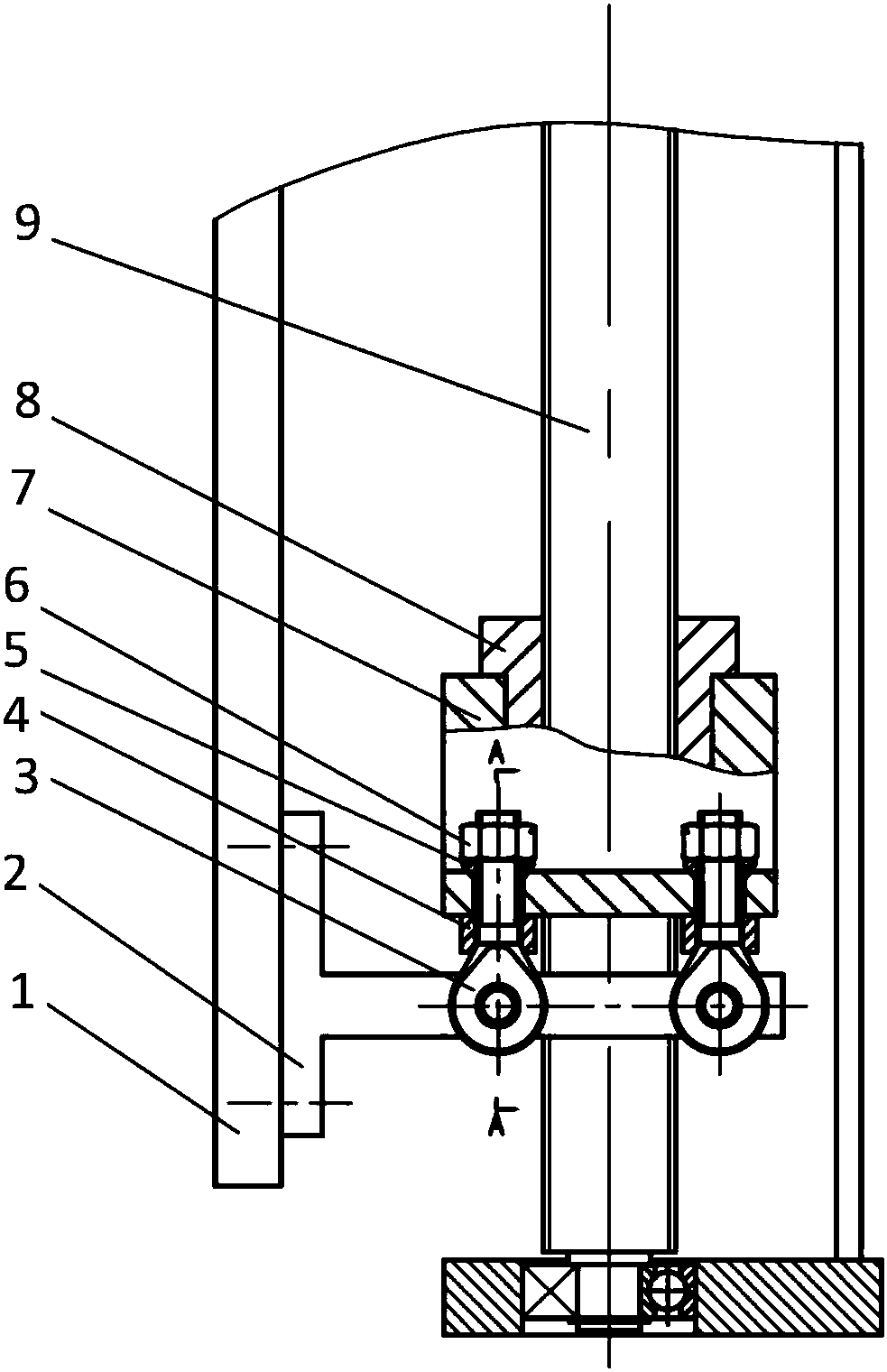 A floating nut mechanism