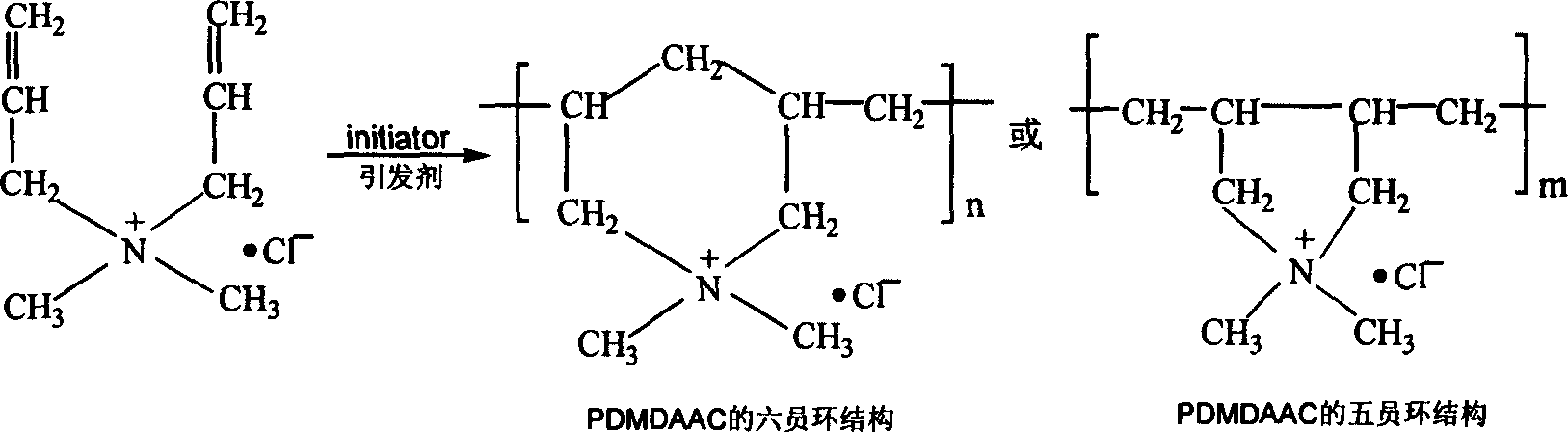Preparation method of poly dimethyl allyl ammonium chloride