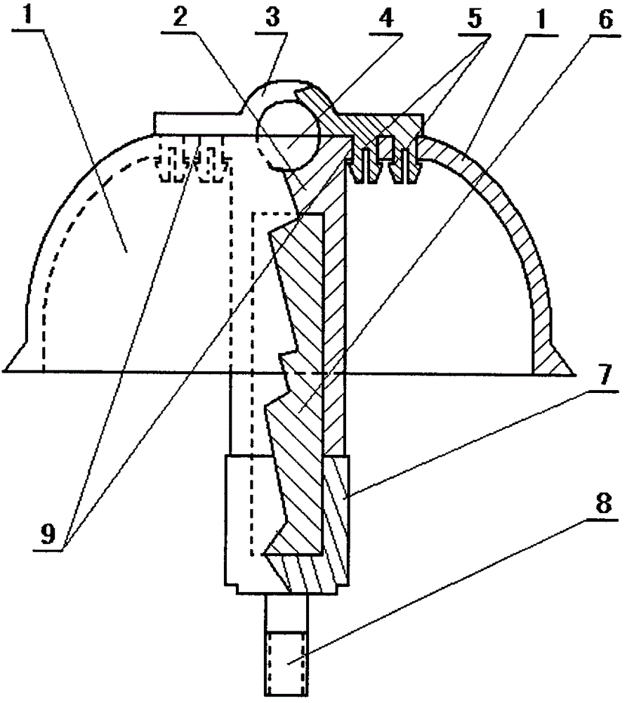 Pin-type transparent insulator