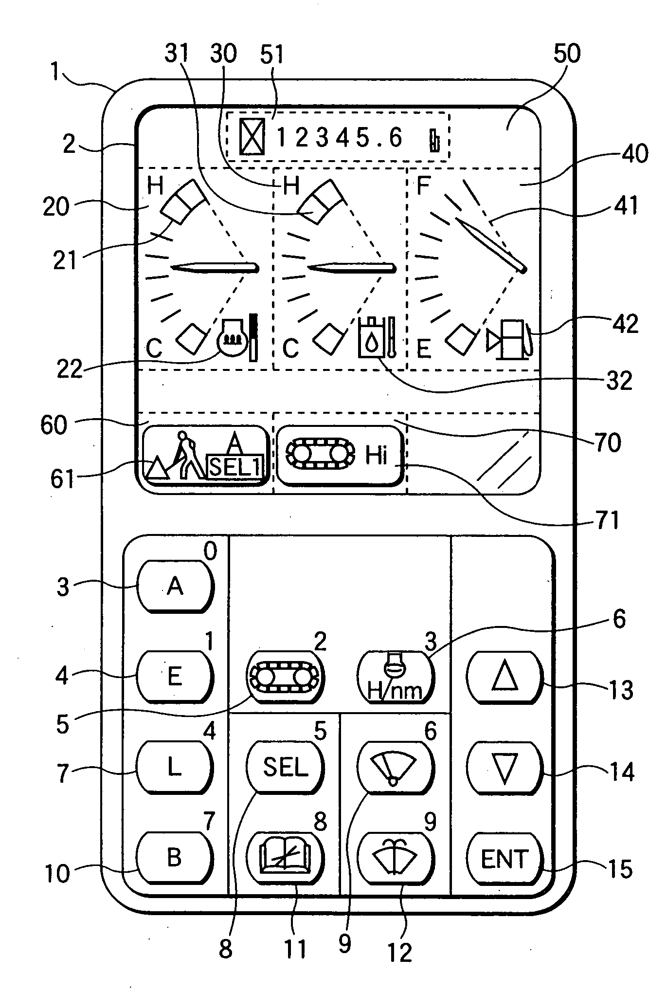 Display device for working machine