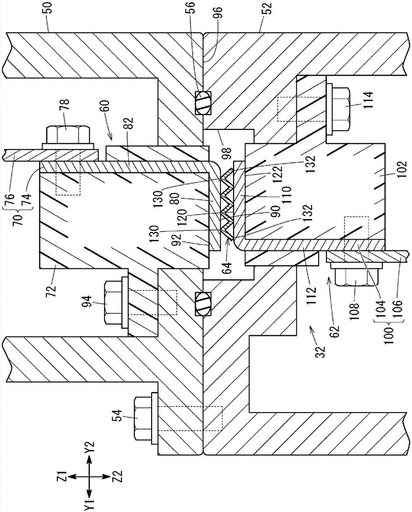 Electrical connection structure, terminal structure, and vehicle