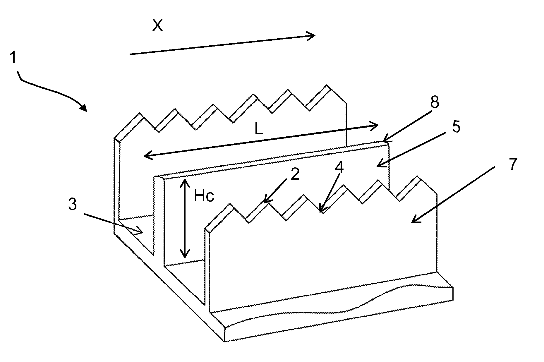 Molding element comprising cutting means for molding and vulcanizing a tire tread