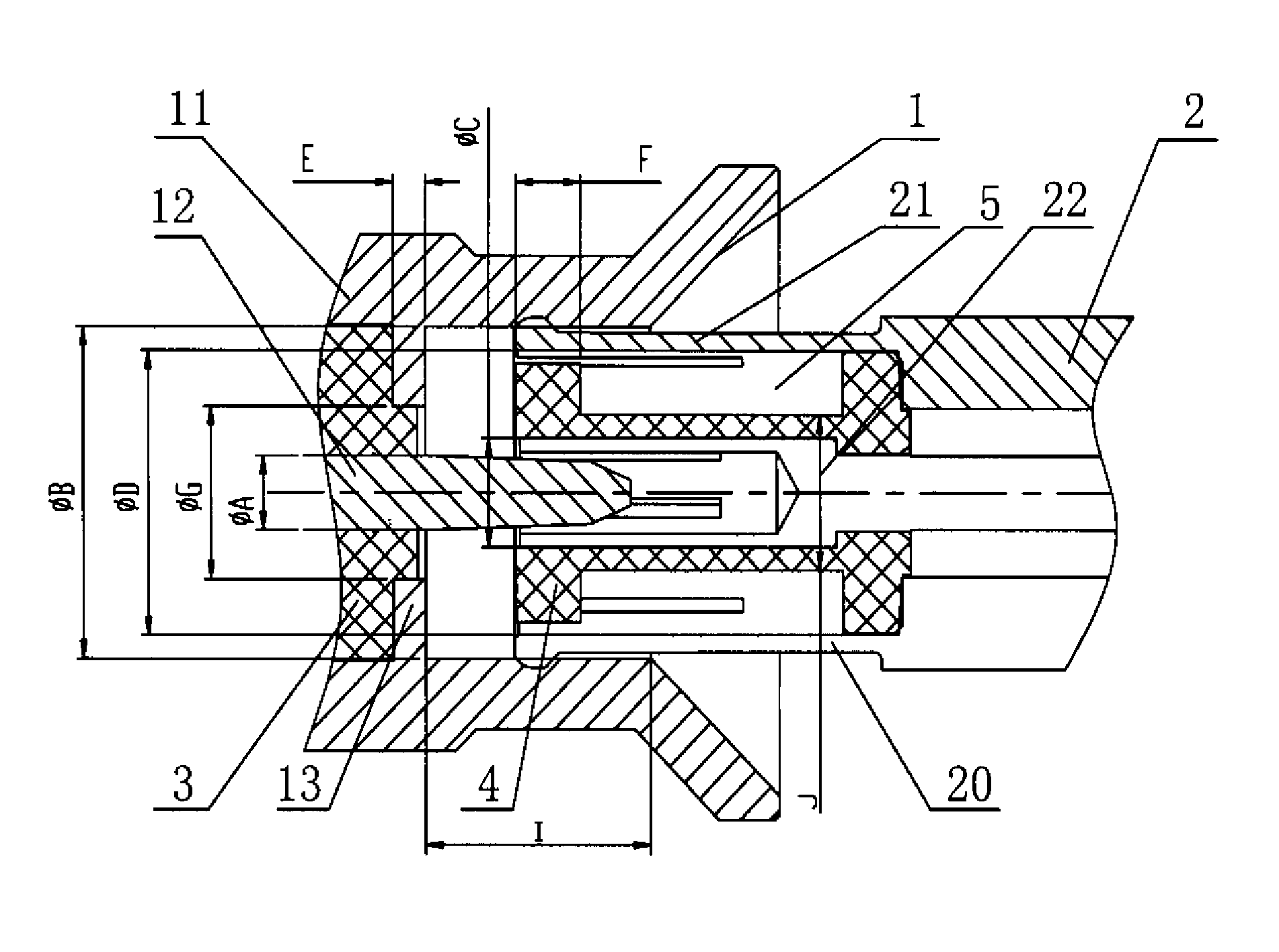 RF coaxial connector