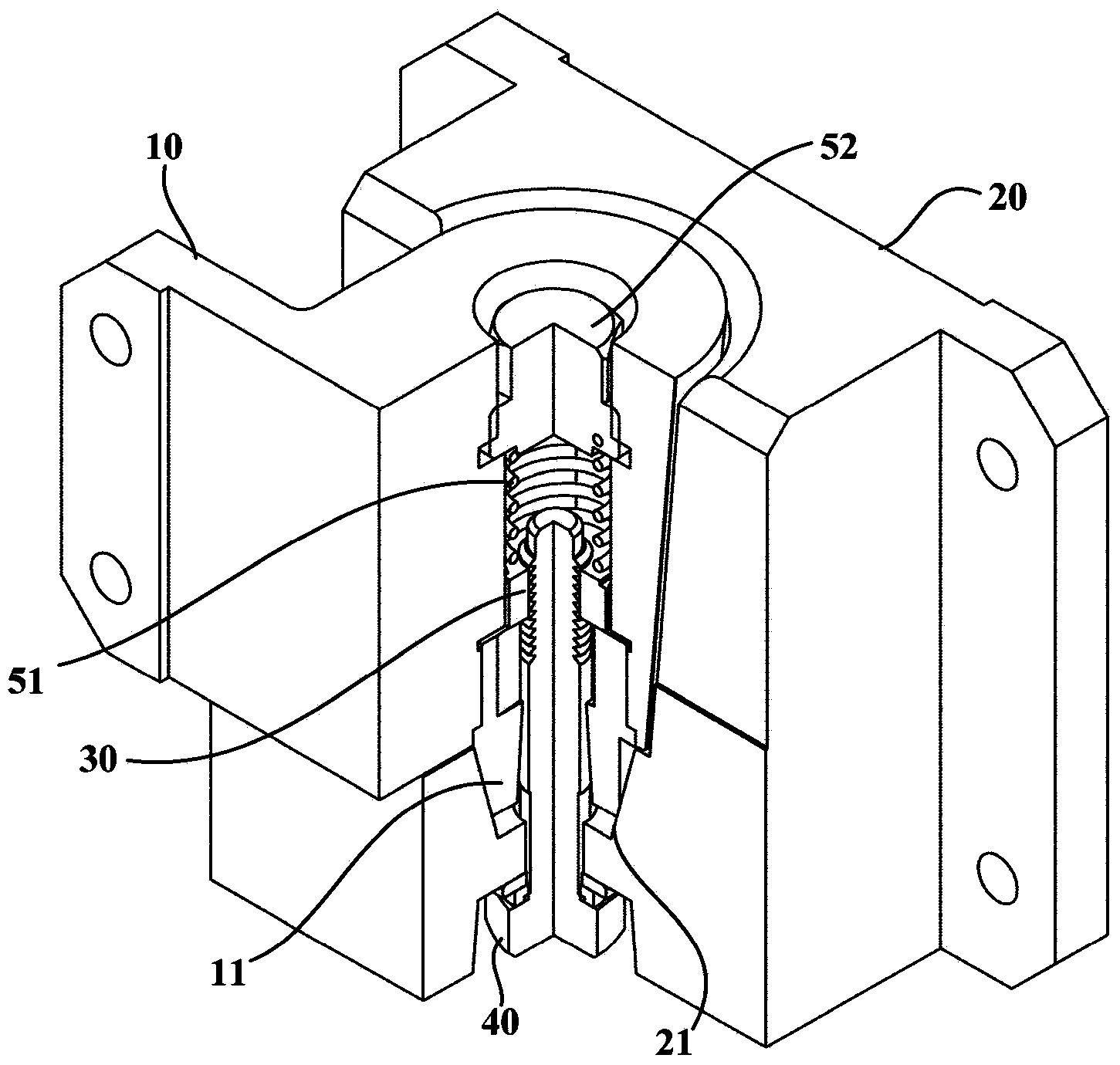 Connecting device for replacement of vehicle-mounted battery and vehicle