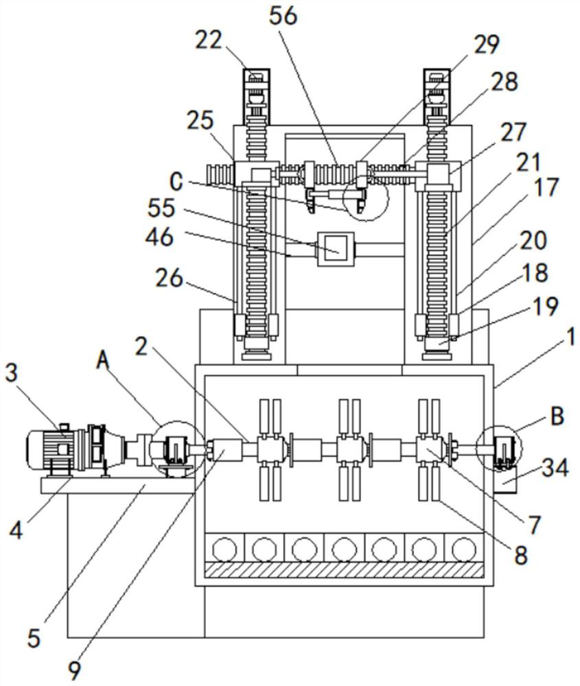 Textile fabric processing device with heat insulation function and dyeing production method thereof