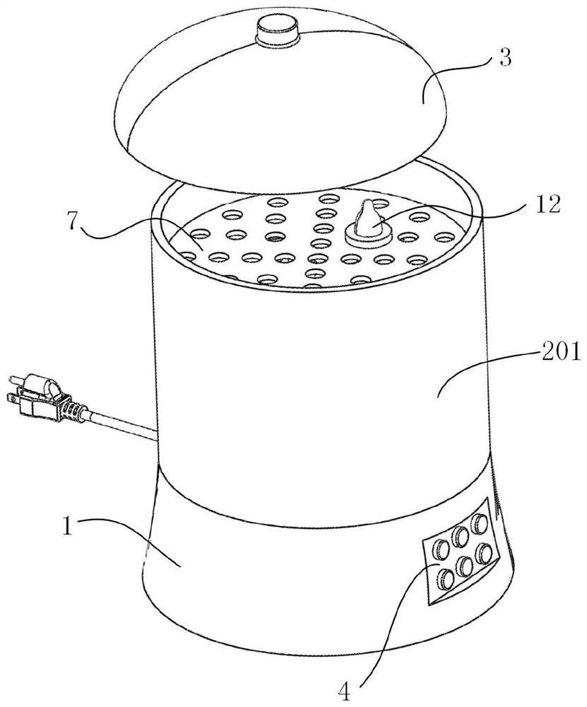 A baby bottle disinfection device based on low temperature plasma