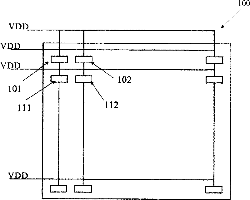 Decoding method of power supply line of memory array