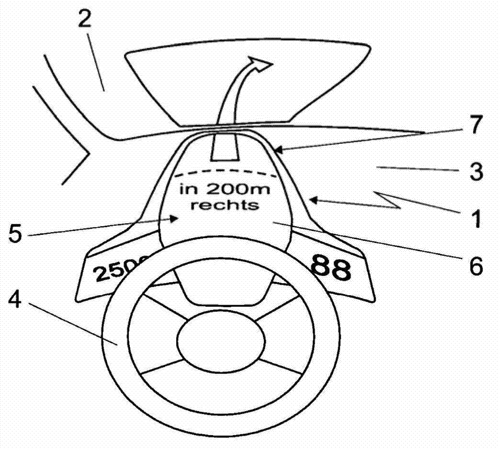 Apparatus for displaying information in a motor vehicle