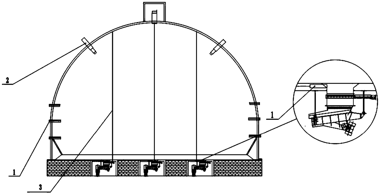 Neural network based temperature early warning method of spherical bunker