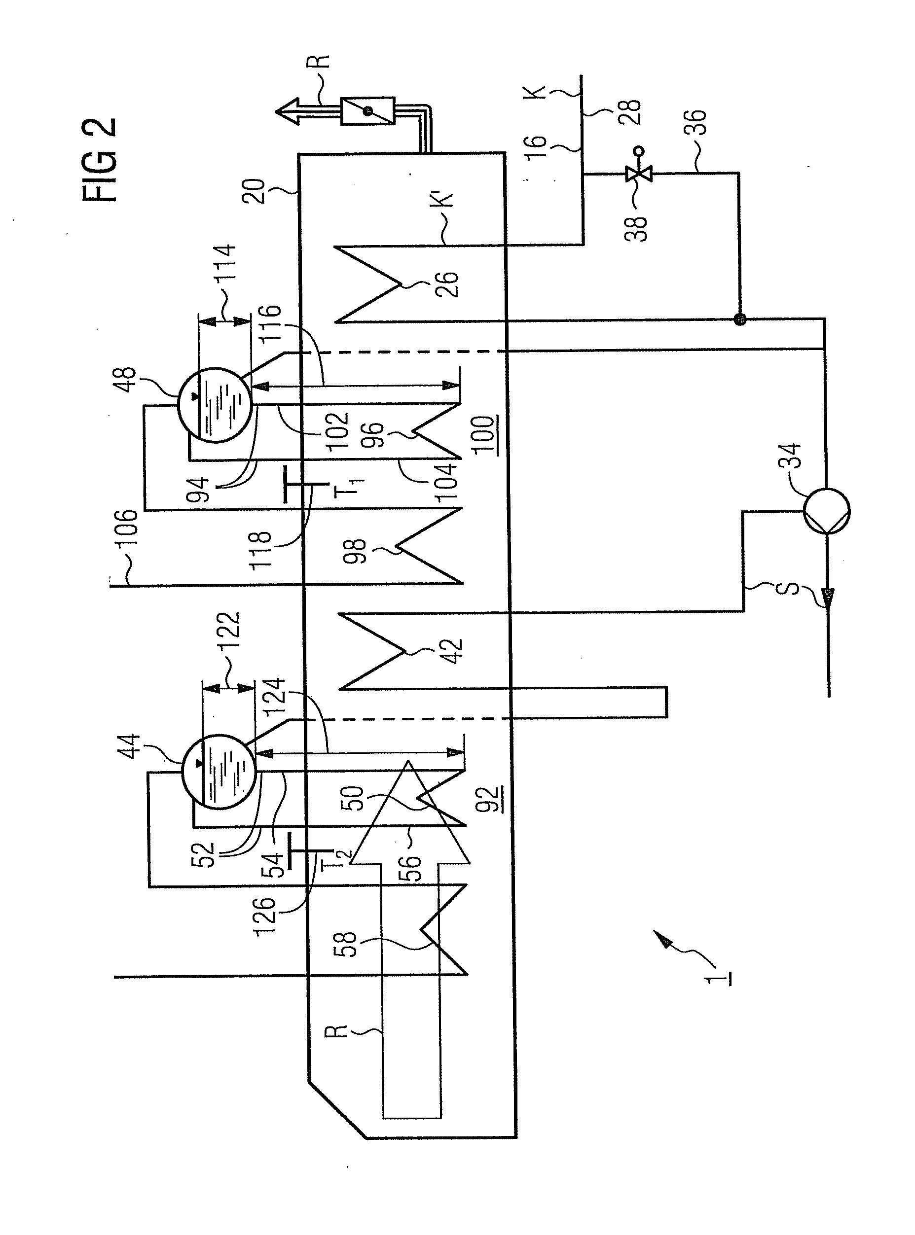 Method for operating a gas and steam turbine plant and a gas and steam turbine plant for this purpose