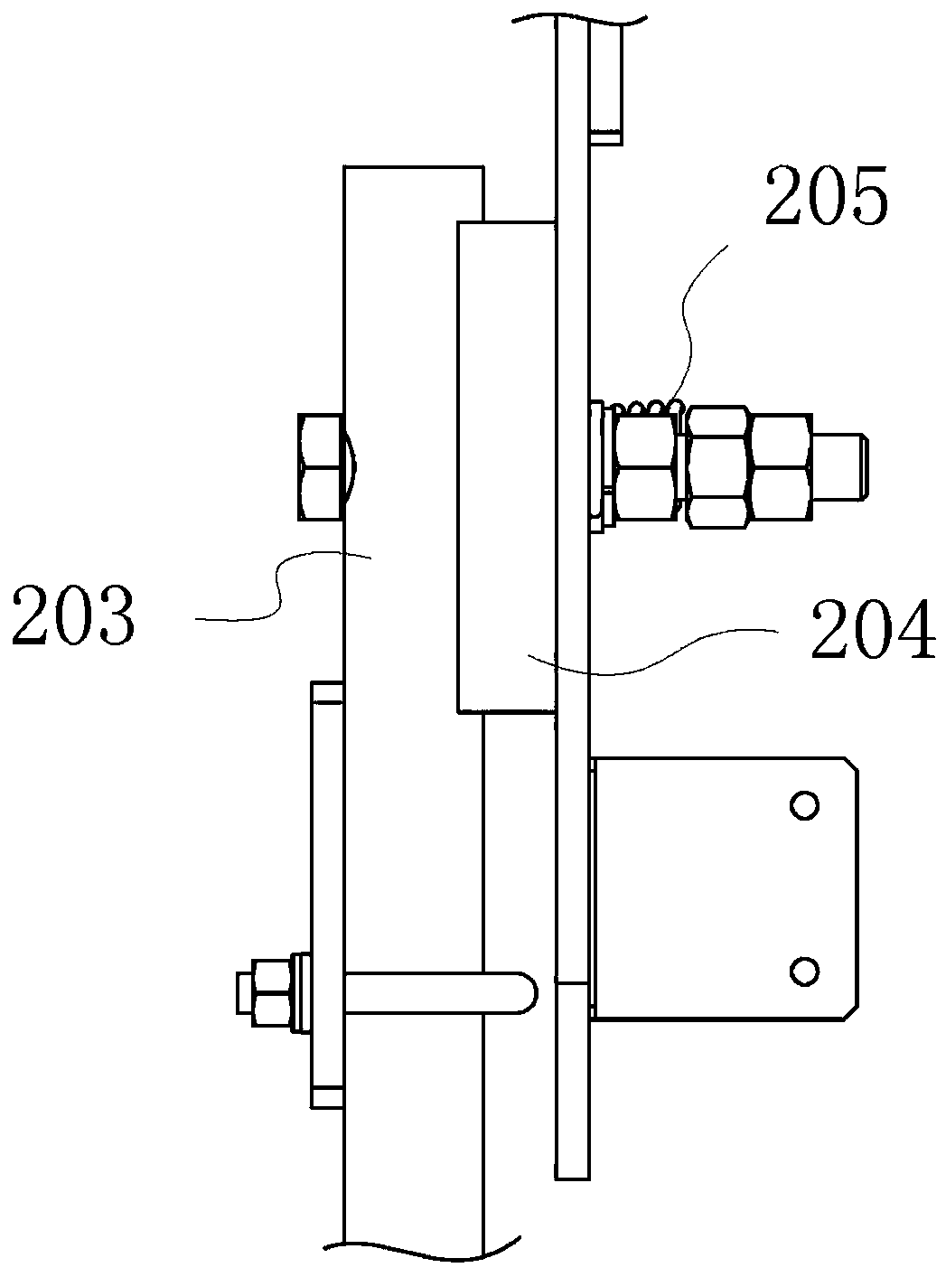 Mechanical width detection unit and shape detection device