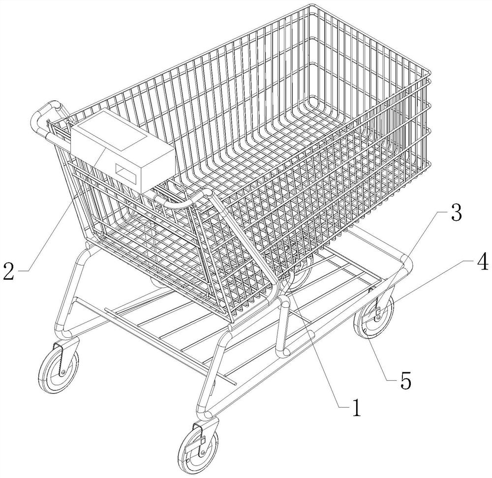 Shopping cart movement system and shopping cart system