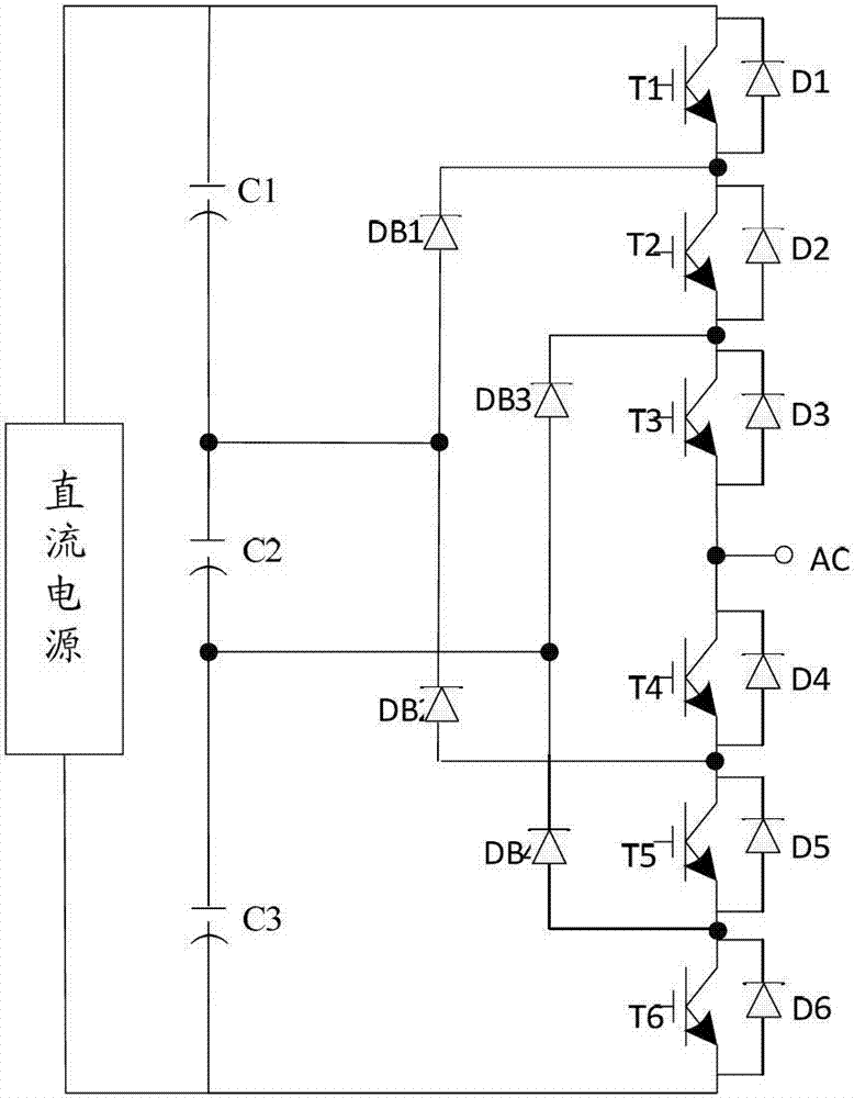 Four-level inversion topological unit and four-level inverter
